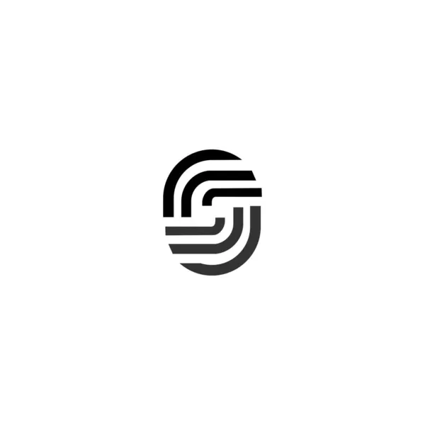 Linha Logotipo Vetor Design — Vetor de Stock