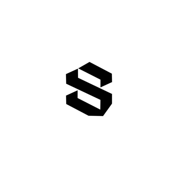 モダンなコンセプトベクトルイラスト付きSロゴ — ストックベクタ