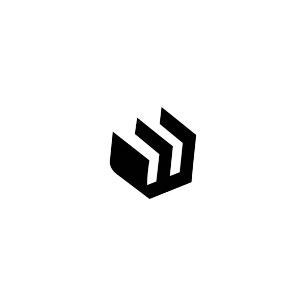 Logo Del Libro Lettera Progettazione Vettoriale — Vettoriale Stock
