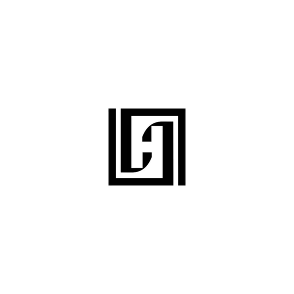 Lettera Logo Design Con Creative Modern Trendy — Vettoriale Stock