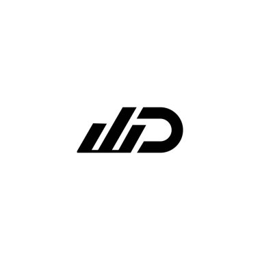 WD W D logo tasarım şablonu vektörü