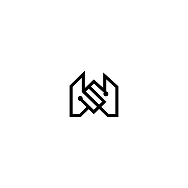 Sロゴアイコンベクトルテンプレート — ストックベクタ