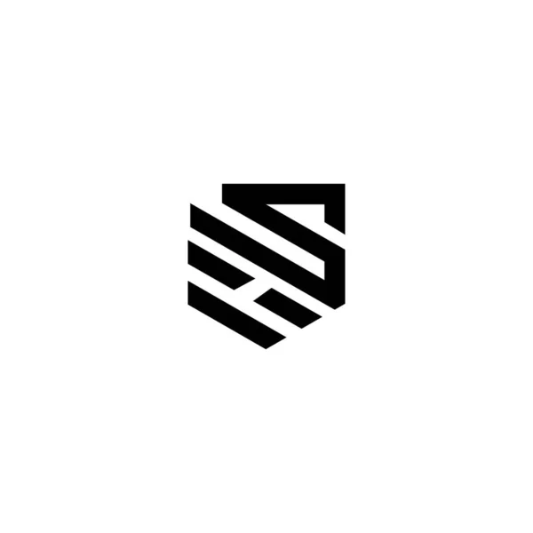 Nome Empresa Logotipo Inicial — Vetor de Stock