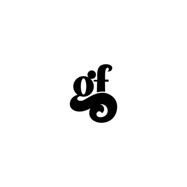 Ggf初始标识公司名称 — 图库矢量图片