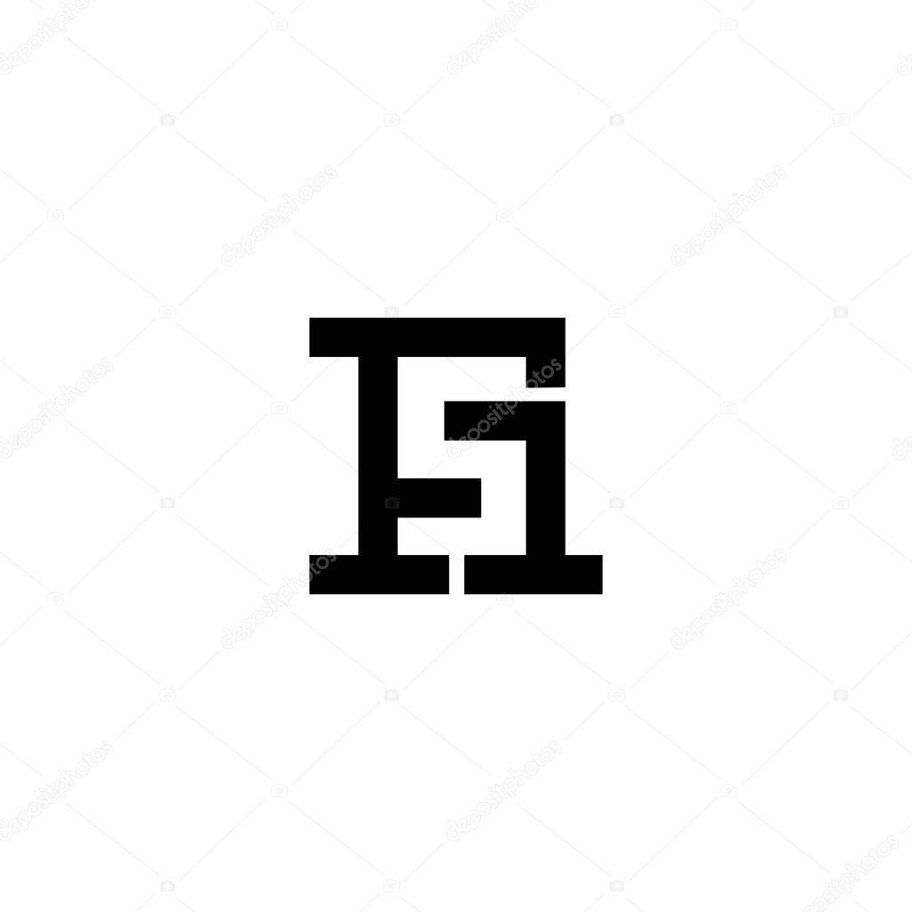 FS F S creative logo design template
