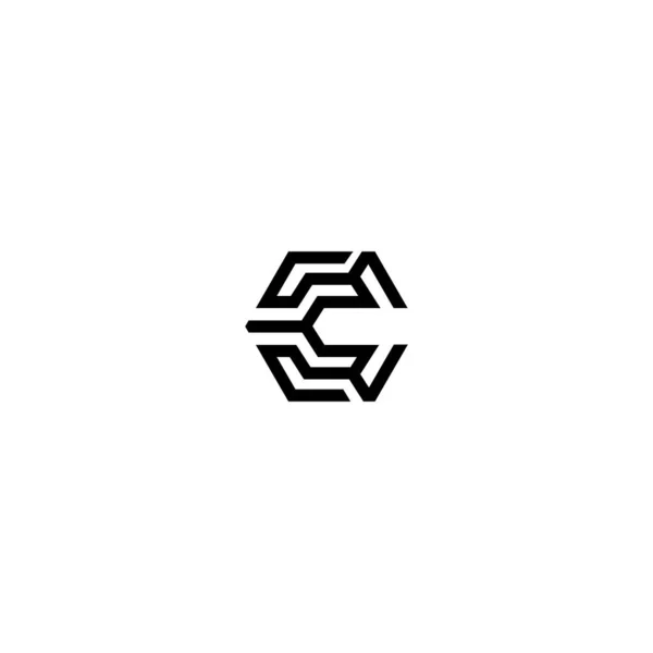 Lettera Logo Design Con Creative — Vettoriale Stock