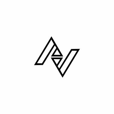 AV VA V logo tasarım şablonu elementleri