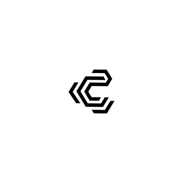 Lettere Astratte Logo Monogramma — Vettoriale Stock