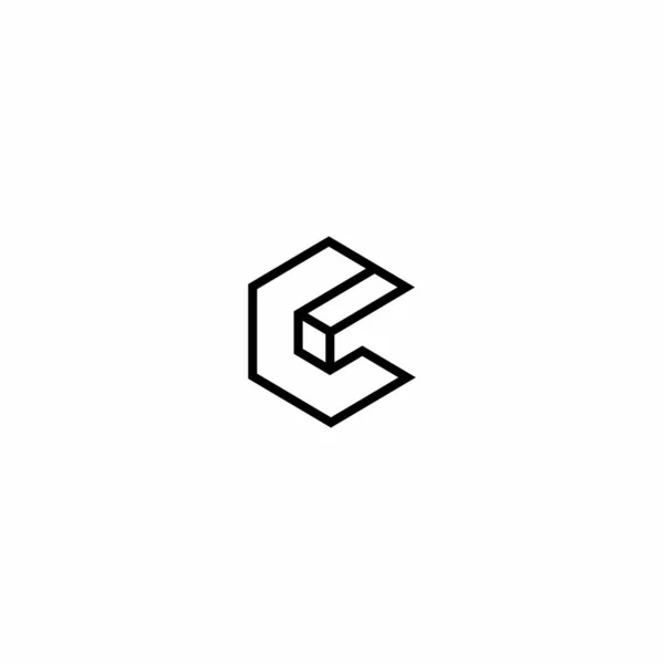C首字母雅致的标志设计 — 图库矢量图片