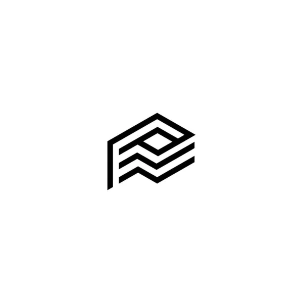 Ppp Logo Design Vector Template — Stockvektor