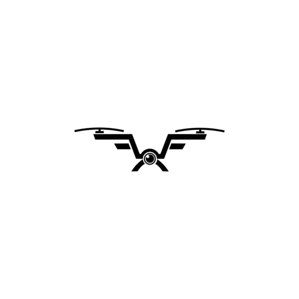 Drone Foto Logo Ontwerpsjabloon — Stockvector