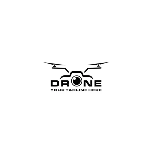 Drone logo şablon vektör simgesi