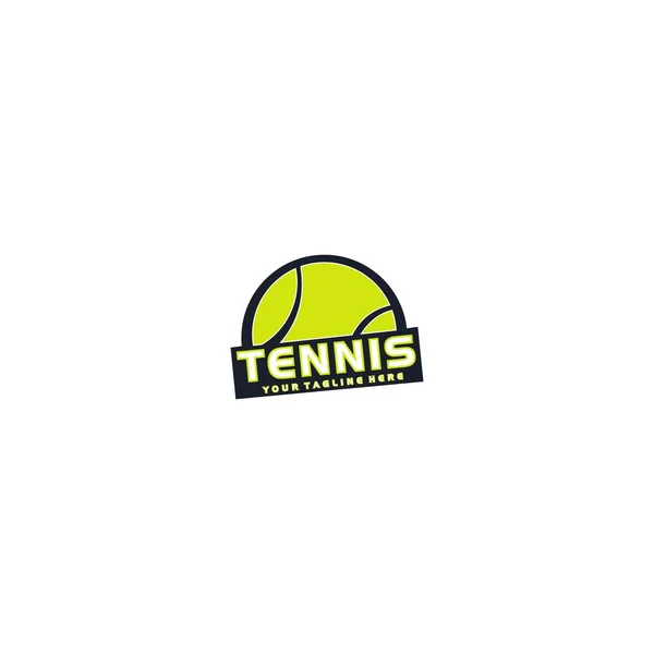 Vorlage Für Das Design Des Tennisball Logos Stockvektor