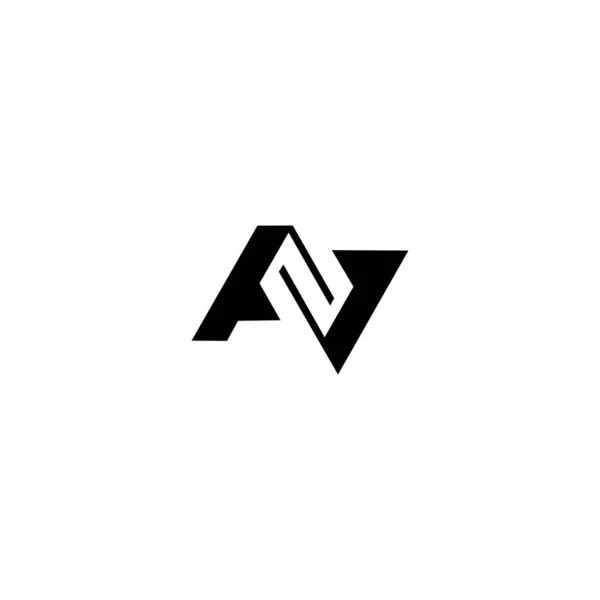 Inicial Abstrato Moderno Ícone Carta Logotipo Vetor —  Vetores de Stock