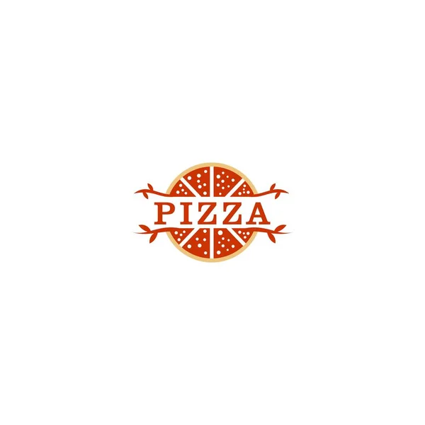 Szablon Logo Pizzerii Godło Wektorowe Kawiarni — Wektor stockowy