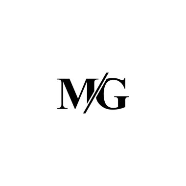 MG M G logo tasarım şablon elementleri