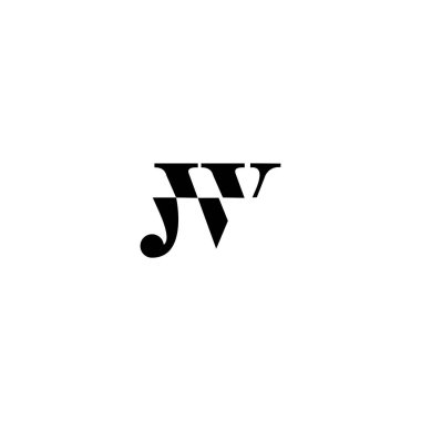 JW J W logo tasarım şablon elementleri