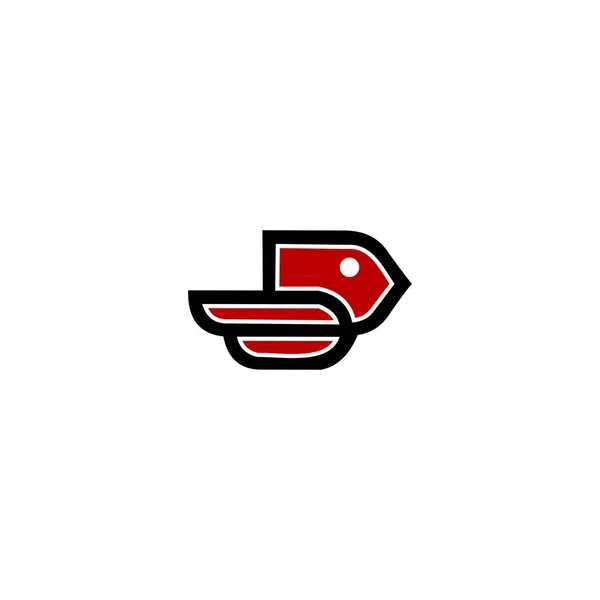 Vogel Logo Symbol Design Vorlagen Elemente — Stockvektor