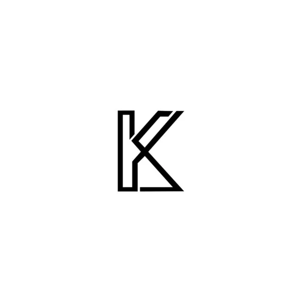 Logotyp Ikon Design Unika Mallelement — Stock vektor
