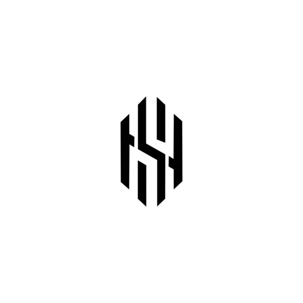 Brev Inledande Logotyp Design — Stock vektor