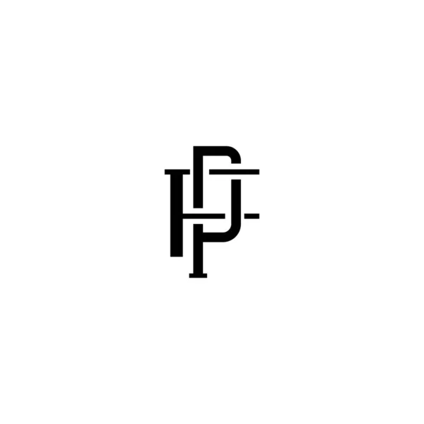 Huruf Awal Desain Logo - Stok Vektor