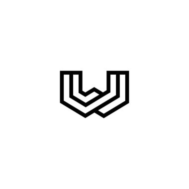 WW Harf Logo Tasarım Vektörü