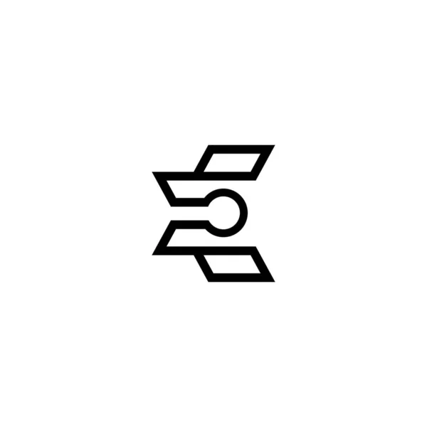 Wstępny Projekt Logo Listu — Wektor stockowy