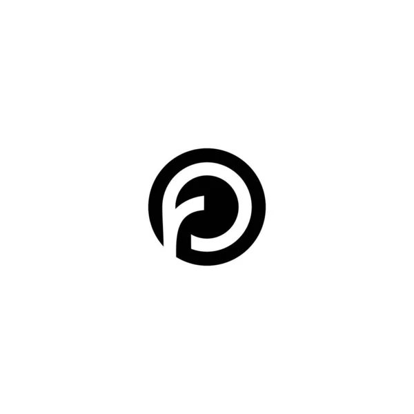 Lettera Design Iniziale Del Logo — Vettoriale Stock