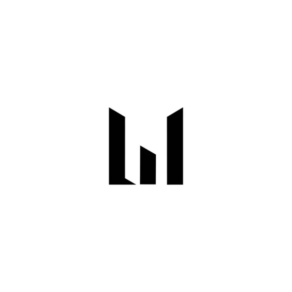 List Initial Logo Design Vector — Wektor stockowy