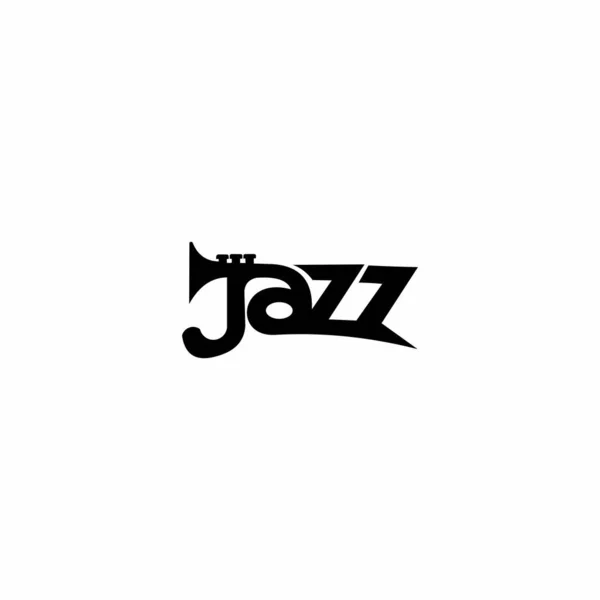 Jazz Festival Vector Logo Isolated White Background — Stock Vector