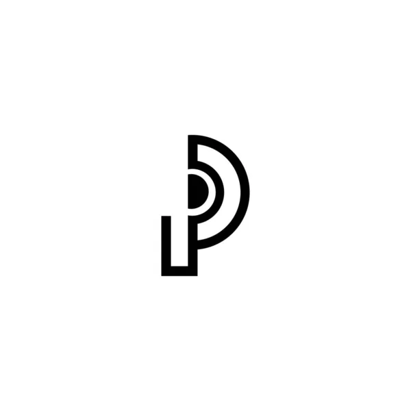 Plantilla Diseño Logotipo Letter — Vector de stock