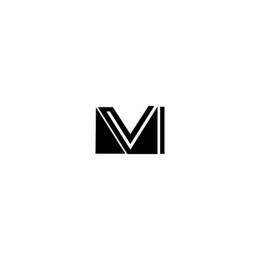 MV VM Harf Logo Tasarım Vektörü
