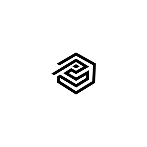 Carta Logo Diseño Vector Plantilla — Vector de stock