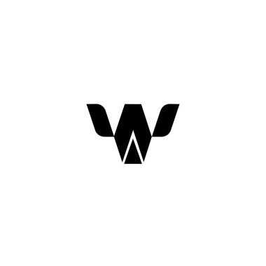 W harf logo tasarım şablonu