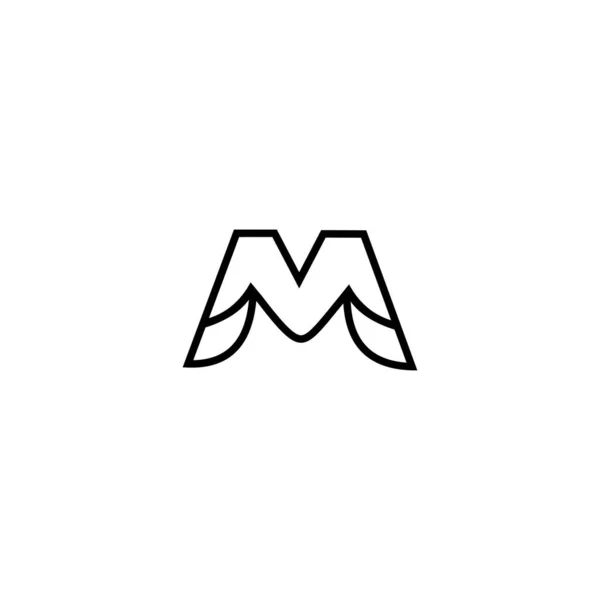 Brev Logotyp Design Vector Mall — Stock vektor