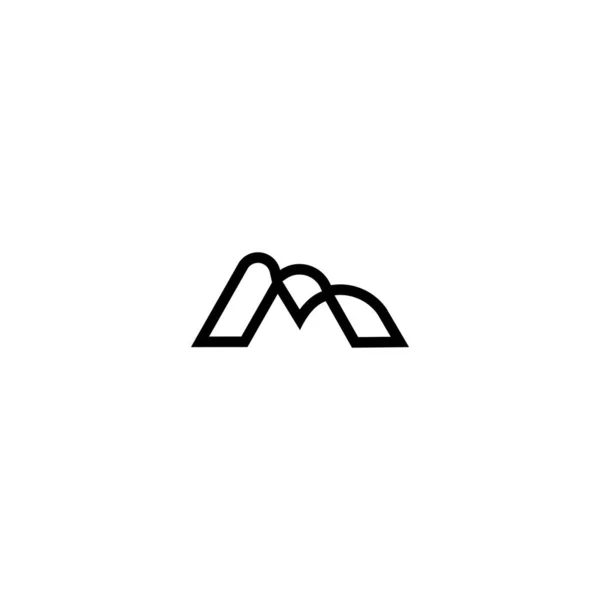 Plantilla Diseño Logotipo Letra — Vector de stock