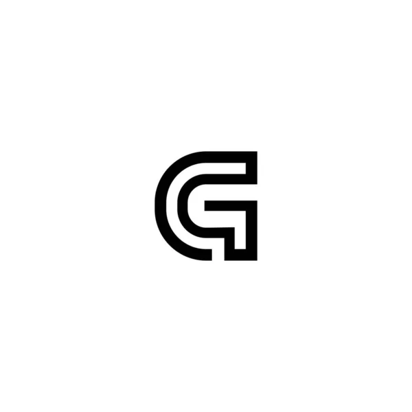 Harf Logo Tasarım Vektörü Şablonu — Stok Vektör