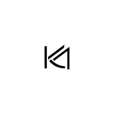 KM MK Letter Logosu DESIGN VECTOR TEMPLATE