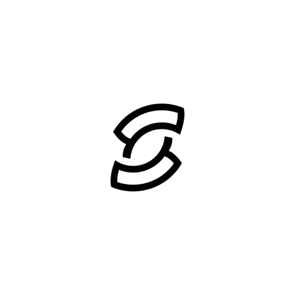Modelo Vetor Design Logotipo Letra — Vetor de Stock