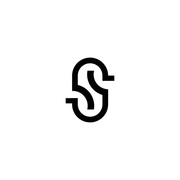 Sロゴデザインベクターテンプレート — ストックベクタ