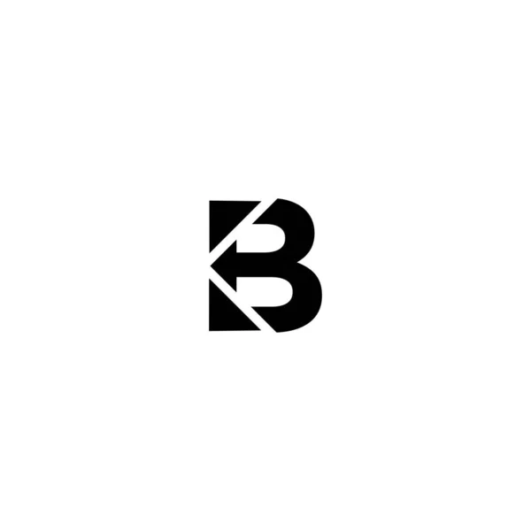 Bkレターロゴデザインベクトル Template ストックベクター