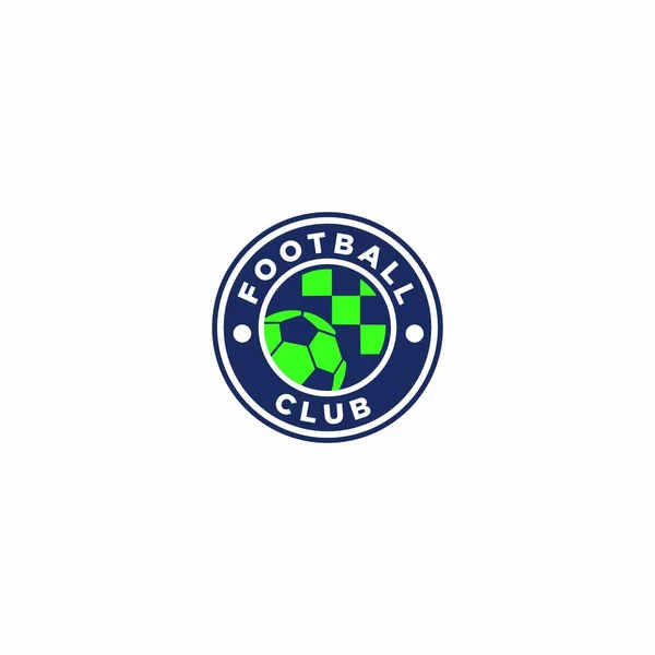 Design Des Fußballabzeichens Logo Vorlage Stockillustration