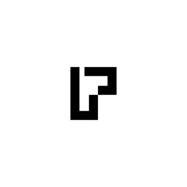 LP PL Harf Logo Tasarım Şablonu