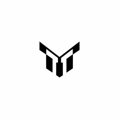 M harfi logo tasarım şablonu