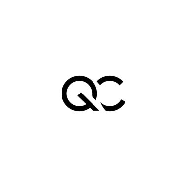 QC Harf Logo Tasarım Şablonu