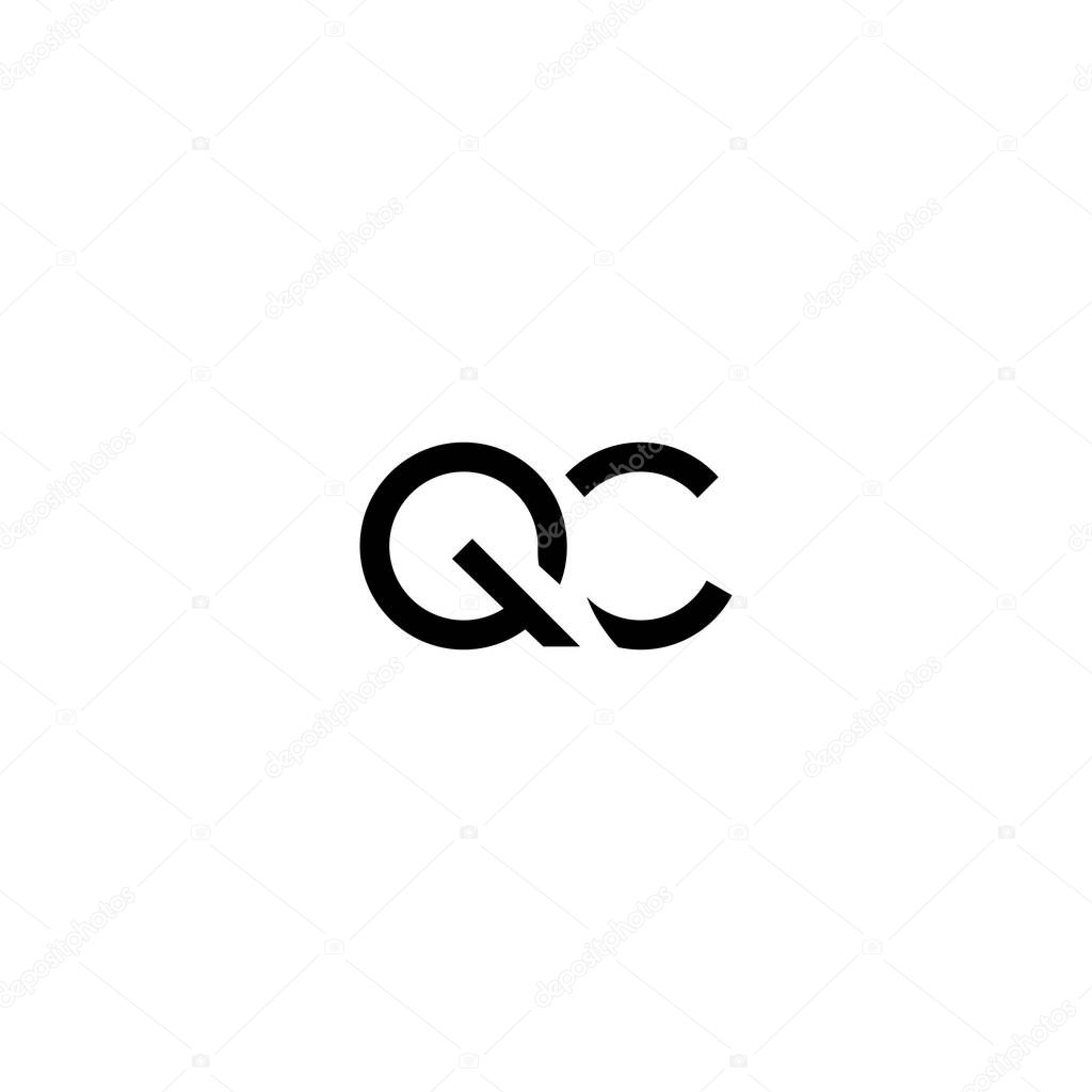QC Letter Logo Design Template