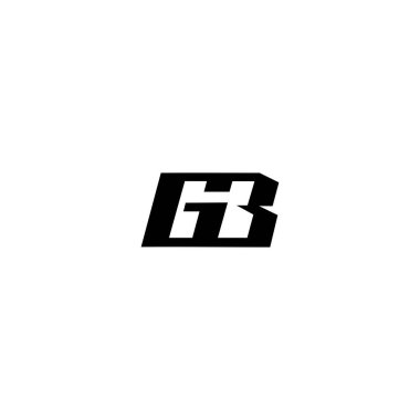 GB G B harfi logo tasarım şablonu