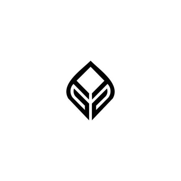 Plantilla Diseño Logotipo Carta — Vector de stock