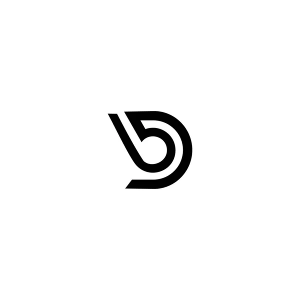 Db字母标志设计模板 — 图库矢量图片