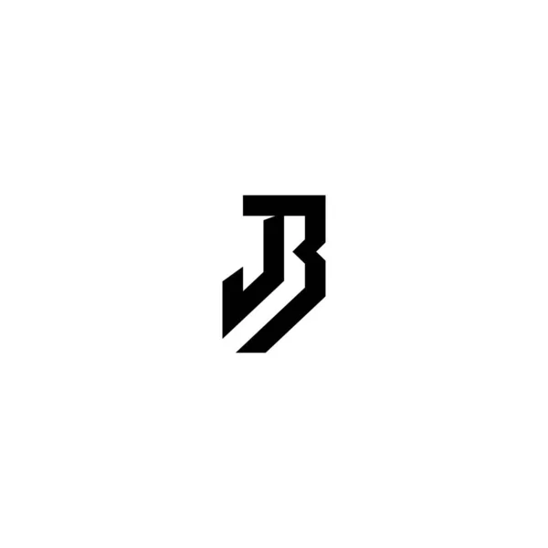 Bj字母标志设计模板 — 图库矢量图片